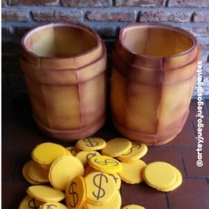 Monedas con barriles