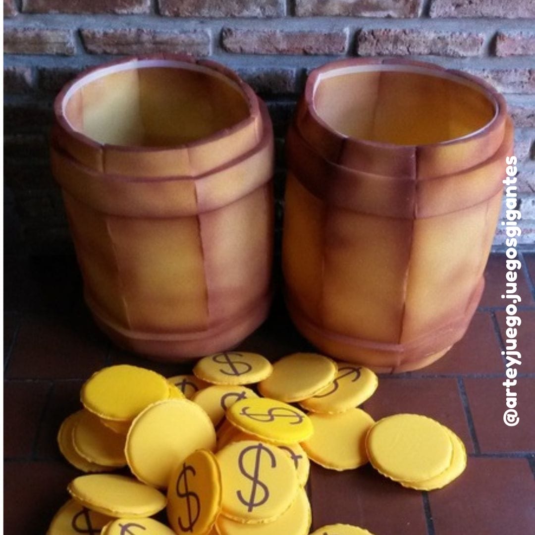 Monedas con barriles