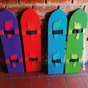Esquíes de madera