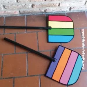 Palas de madera para transportar